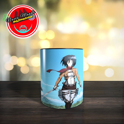 Taza Mágica Shingeki No Kyojin - Mikasa Ackerman