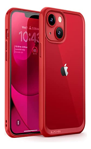 Funda Unicorn Beetle Style Para iPhone 14 Resistente Rojo