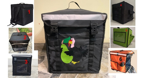 Cajas Térmica Delivery Con División Y Logo Bordado 2 Caras