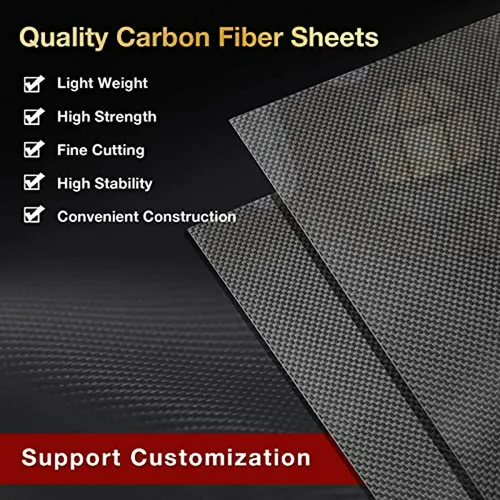 Lámina De Carbono 3k 2mm - Fibra De Carbono Twill