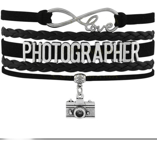 Pulseira Feminina Masculina Photografia Camera