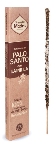 Vareta Sagrada Madre Linha Palo Santo fragrância Baunilha em caixa x 8 unidades  30g