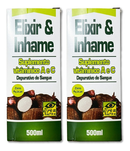 Kit 2x Elixir De Inhame Depurador 500ml - Erva Nativa