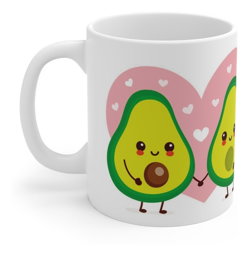 Taza Amor Es Encajar Juntos, Aguacatito, Día De San Valentín