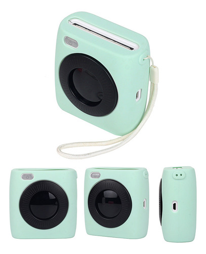 Funda De Bolsillo Para Miniimpresora Con Cordón De Silicona