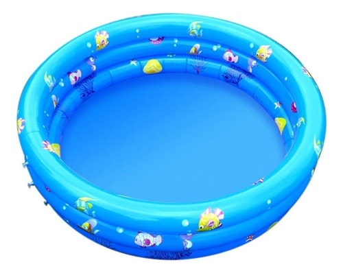 Piscina Inflable Plástico Bebe 3 Anillos 140 X40 Cms Verano