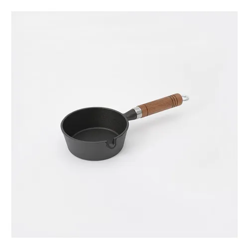 Cazuela De Hierro Con Mango De Madera 13 Cm