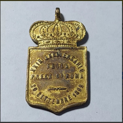 Medalla Xxix Aniversario De Lla Presa Di Roma Año 1899 - 180