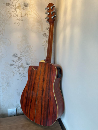 Violão Elétrico Crafter De15 (de-15) Made In Korea Natural Destro Ébano