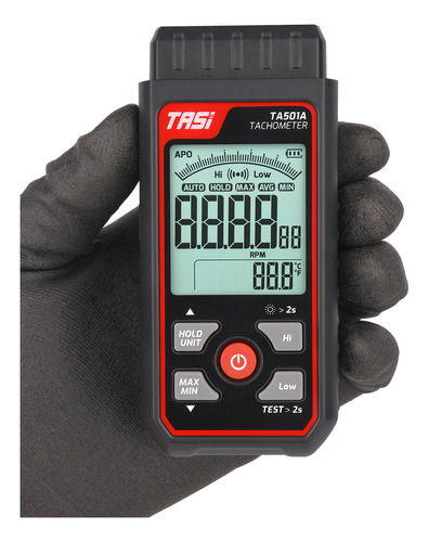 Medidor De Velocidad Rpm Ta501a Tasi Speed Digital