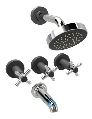 Imagen 3 de 8 de Griferia Bidet Baño C Ceramico Grifmac Matte Negro
