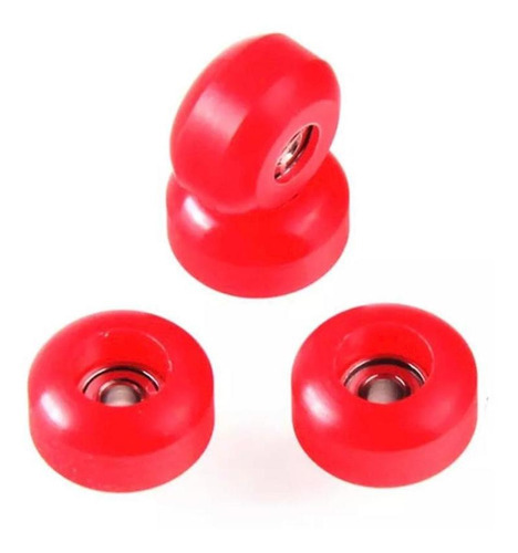 Rodas De Rolamento Uretreano Skate Dedo Profissional Red