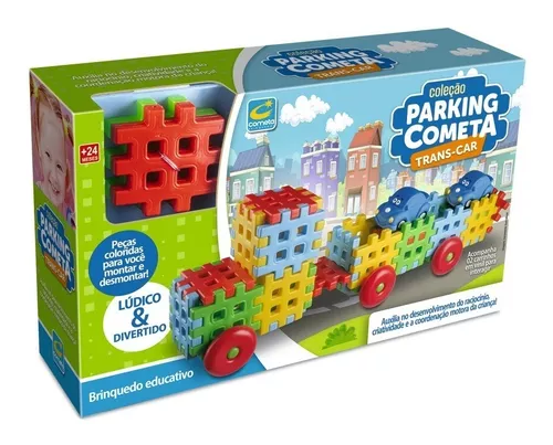 Pecinhas Grandes Montar Encaixar Rodinha Brinquedo Educativo - R$ 69,9