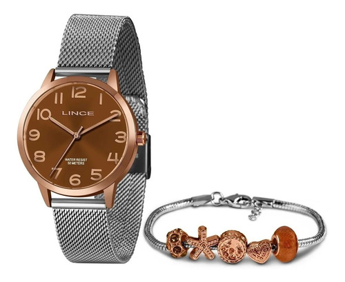 Relógio Lince Feminino Rose Gold  - Lrt4444l B2rb