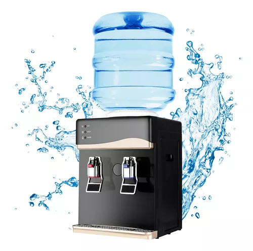 Dispensador de agua fría y caliente, dispensador de enfriador de agua de  carga superior, dispensador de agua eléctrico de escritorio para botellas  de