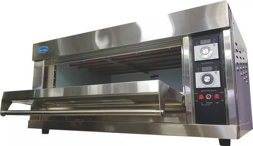 Imagen 3 de 4 de Horno Pizzero Silcook Electrico A La Piedra 2 Bandejas