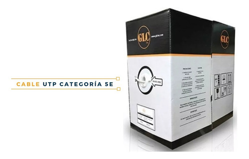 Imagen 3 de 10 de Cable Utp Cat 5e Glc Bobina 305 Mts. Interior