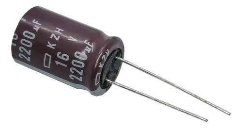 10 Unidades Kzh Series 2200 Uf 16 V 105 V Condensador Electr