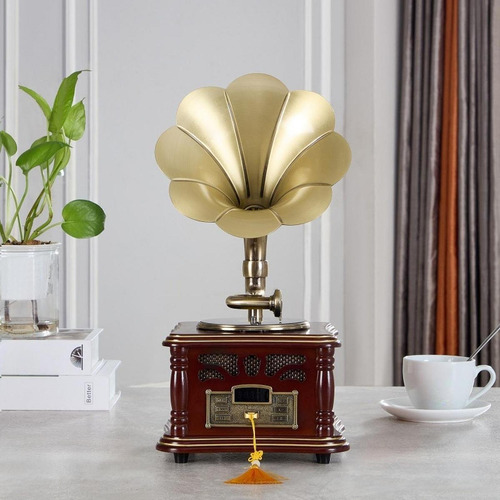Estatueta De Mesa Giratória De Gramofone, Toca-discos