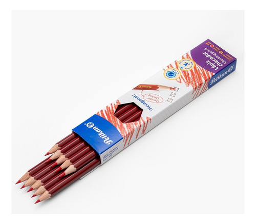 Lapiz Checador Pelikan 30330313 Rojo Carmin C10 /v
