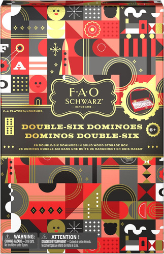 Spin Master Fao Schwarz Double Six Color Dot Dominó, Juego C