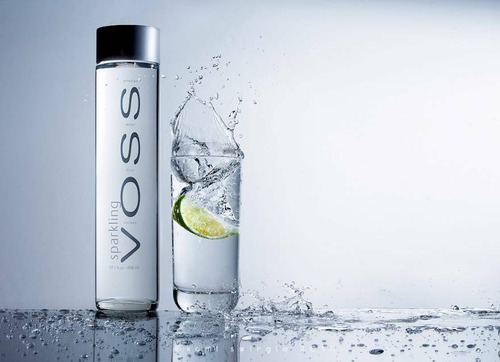 Água Mineral Voss Com Gás Vidro 375ml (6x) Kit Garrafa Voss