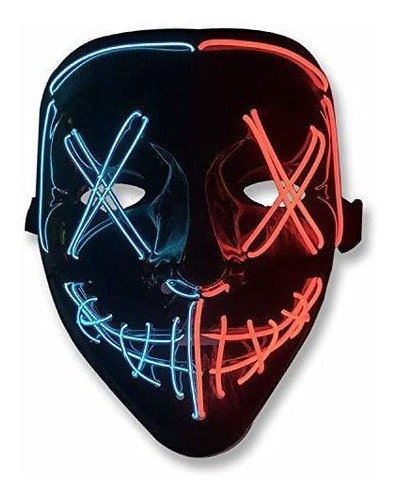 Disfraz Hombre - Halloween Purge Mask Light Up Scary Mask El
