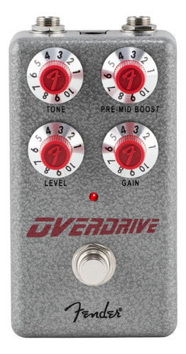 Pedal De Efeito Fender Hammertone Overdrive Cor Vermelho