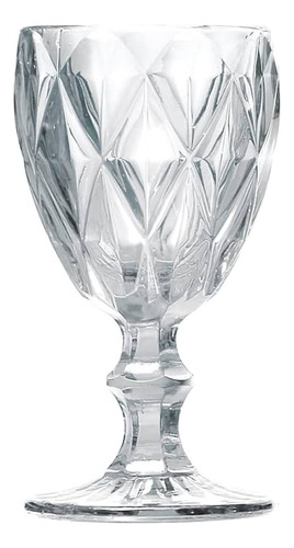 Jogo De Taças Diamond 340ml Transparente - 06 Pçs