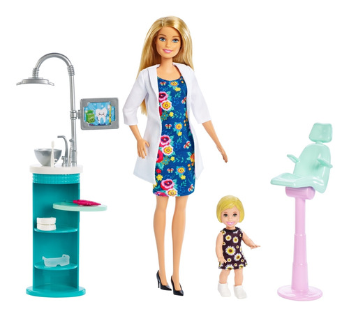 Barbie Careers, Dentista Con Bebé