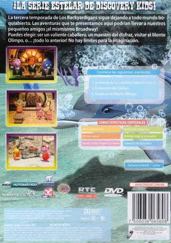 Imagen 2 de 3 de Los Backyardigans Temporada 3 Tres Volumen 4 Cuatro Dvd