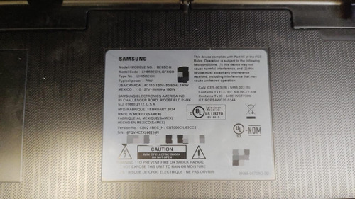Tarjeta Fuente Samsung Lh65bech (Usado)