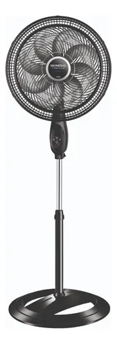 Ventilador Coluna 8 Pás 40cm Super Turbo Tech Mondial Preto/Prata 140W VTX-40C-8P-CR
