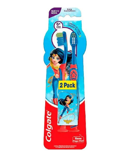 Cepillo Dental Colgate Smiles 6+ Liga De La Justicia 2u