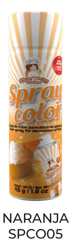 Colorante Naranja Mate Spray 45g Ma Baker Reposteria Spco05