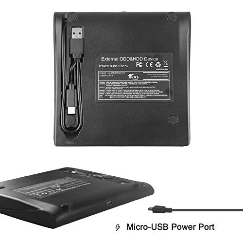 Reproductor Cd Usb 3.0 Externo Interfaz Tipo Metal Plug