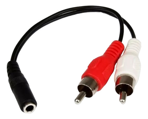 Cable De Audio Jack 3.5m Hembra A Dos Plug Rca 