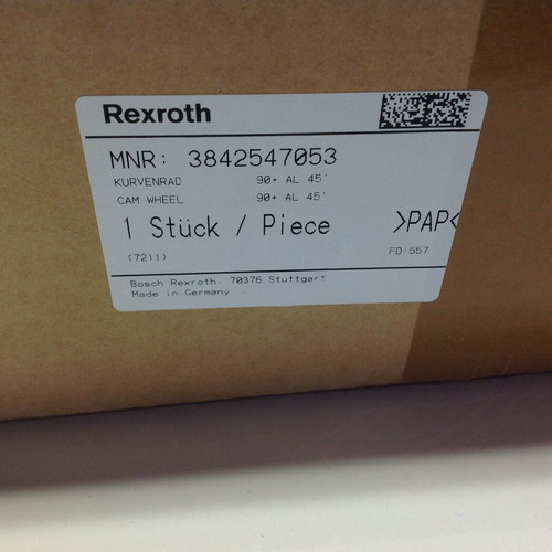 Bosch Rexroth 3842547053 Curve Wheel 90+ Al 45 Degree Bbf