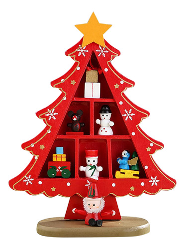 Árbol De Navidad De Madera De Mesa Exquisito Mini