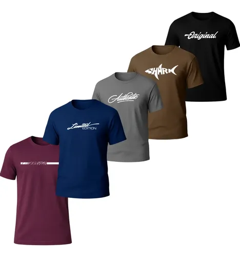 MLB 5661282162 Kit 5 Camisetas Dry Fit Estampado Sk Clothing JM