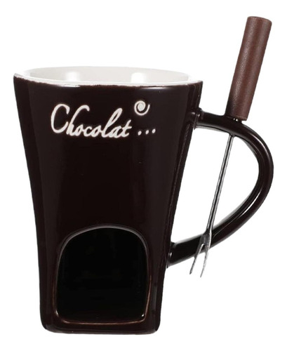 Taza Para Fondue, Taza Para Derretir Chocolate, Marrón