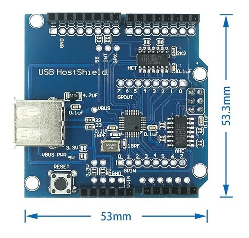 Usb Host Shield Para Arduino Uno Mega Due
