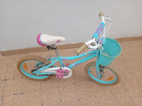 Bicicleta De Nena Usada Rodado 16 Celeste 16 " (Usado)