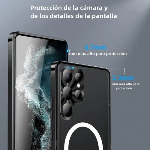 Carcasa Magnética Metal Para Samsung Galaxy S23 Ultra