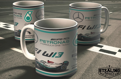 Imagen 2 de 3 de Taza - Mercedes Benz Petronas F1 Team | Hamilton / Russell