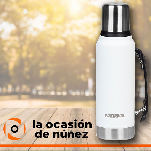 Imagen 4 de 7 de Termo Mate Waterdog 1000cc Antideslizante Acero Inoxidable