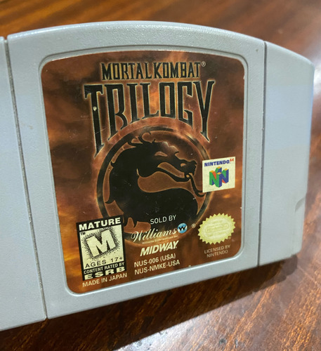 Mortal Kombat Trilogy Original Nintendo 64 (Usado)