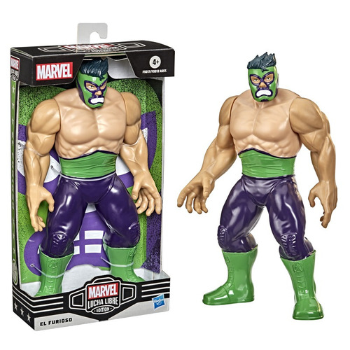 Figura De Acción Lucha Libre Dlx El Furioso Marvel 24 Cm