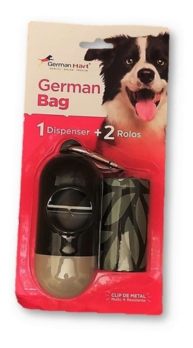 Kit Dispenser Cata Caca Cocô Cachorro German Hart C/ Refil