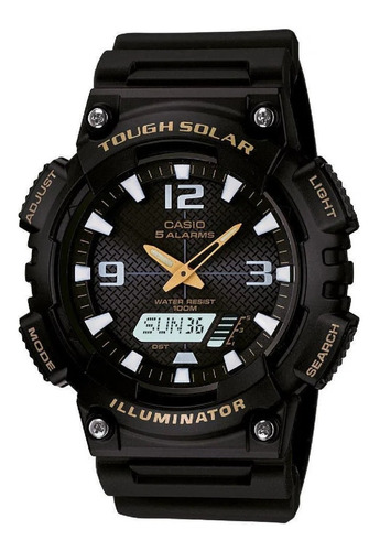 Reloj Casio Hombre Aq-s810w-1bdeportivo Negro